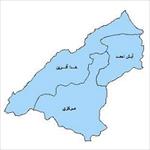 نقشه-بخش-های-شهرستان-کلیبر