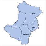 نقشه-بخش-های-شهرستان-تاکستان