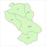 نقشه-ی-بخش-های-شهرستان-شهرکرد