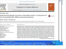 Implementing flipped classroom using digital media: A comparison of two demographically different gr