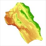نقشه-مدل-رقومی-ارتفاعی-(dem)-شهرستان-کازرون-(واقع-در-استان-فارس)