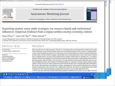 Examining market entry mode strategies via resource-based and institutional influences: Empirical ev