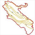 نقشه-منحنی-های-هم-تبخیر-استان-ایلام
