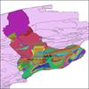 شیپ فایل زمین شناسی شهرستان ساری واقع در استان مازندران