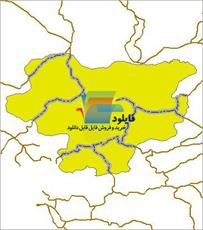 شیپ فایل راه های ارتباطی شهرستان سقز واقع در استان کردستان