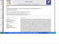 ترجمه Feeding hungry plants: The role of purple acid phosphatases in phosphate nutrition