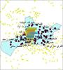شیپ فایل نقطه ای روستاهای شهرستان شهریار واقع در استان تهران