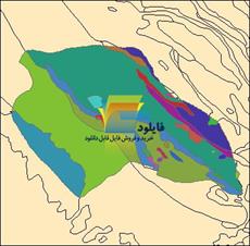 شیپ فایل زمین شناسی شهرستان هفتکل واقع در استان خوزستان
