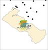 شیپ فایل نقطه ای شهرهای شهرستان دهلران واقع در استان ایلام
