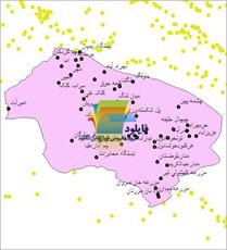 شیپ فایل نقطه ای روستاهای شهرستان ملکشاهی واقع در استان ایلام