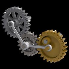 مکانیزم چرخ دنده طراحی شده در سالیدورک و کتیا