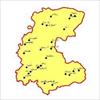شیپ فایل شهرهای استان مرکزی به صورت نقطه ای
