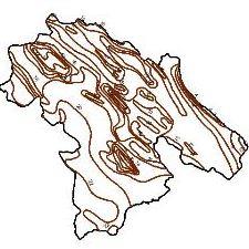 نقشه خطوط همدمای استان کهگیلویه و بویراحمد